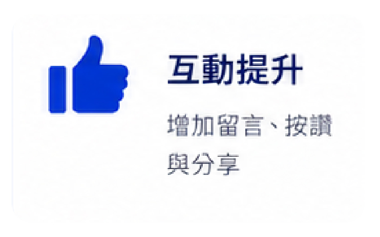 互動提升:增加留言、按讚與分享